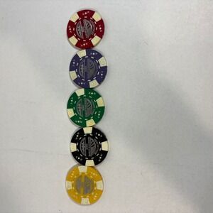 Harley Davidson Reno Nevada Poker Chips Collectible Set of‎ 5 Colors
